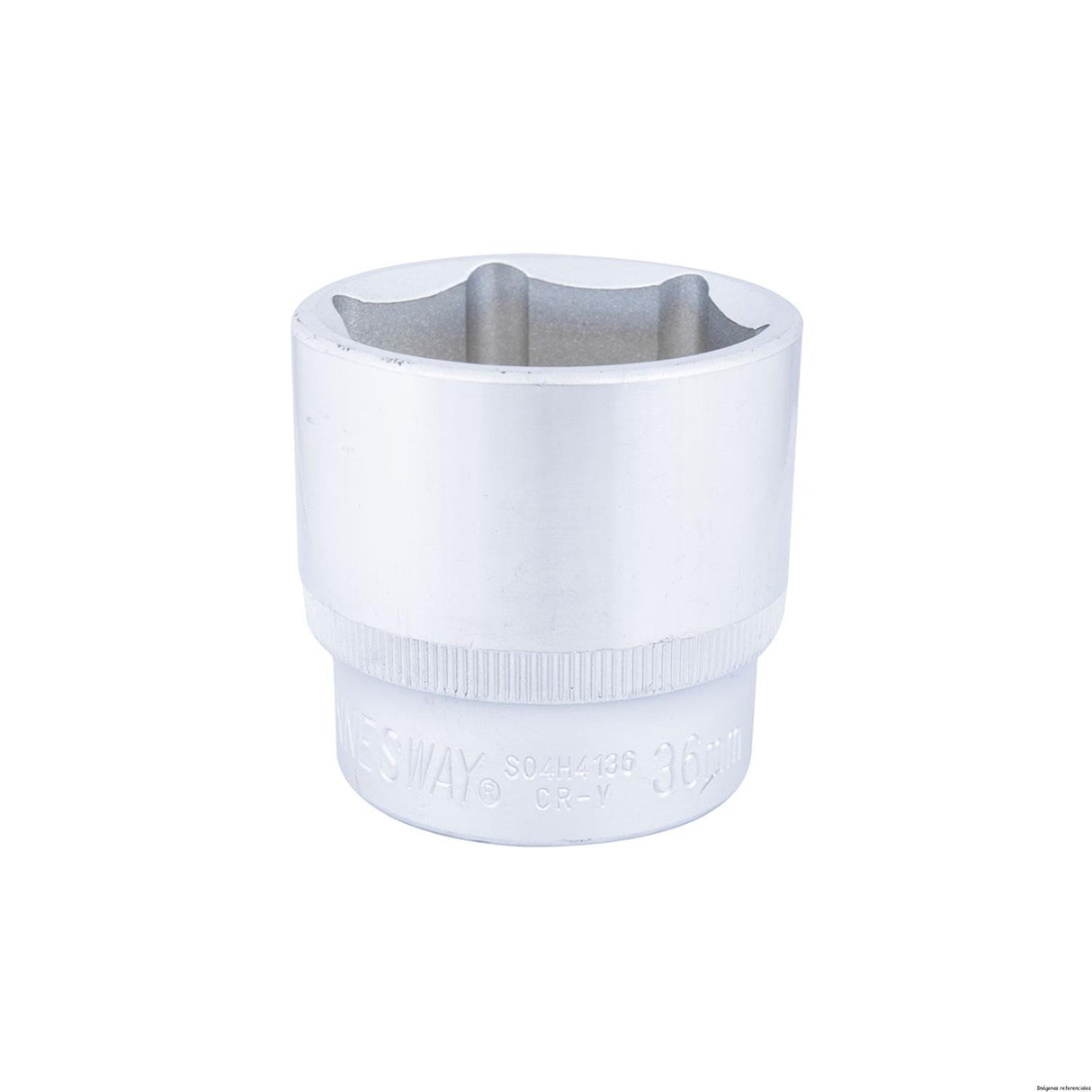JONS04H4113 Dado milimétrico corto 6 puntas, semi matte mando 1/2" x 13"