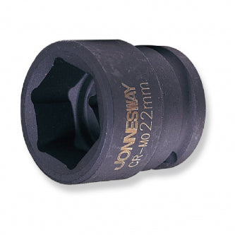 Dado de impacto milimétrico largo 6 puntas, mando 3/4" x 25