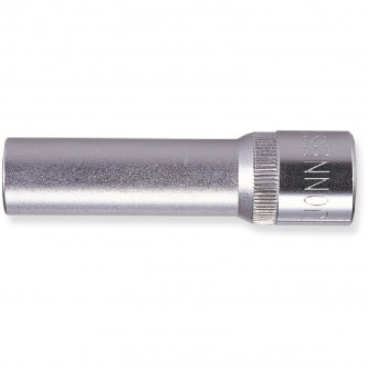 Dado milimétrico largo 6 puntas, semi matte mando 1/2" x 18