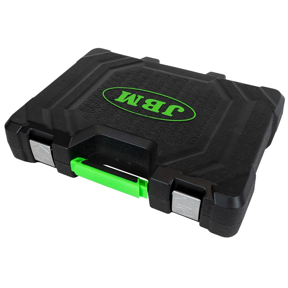 53212 MALETÍN DE HERRAMIENTAS DE 302 PIEZAS CON VASOS HEXAGONALES DE 1/2" Y 1/4" CINCADO