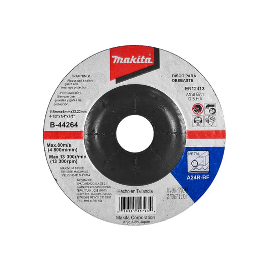DISCO ABRASIVO DE DESBASTE 4-1/2"