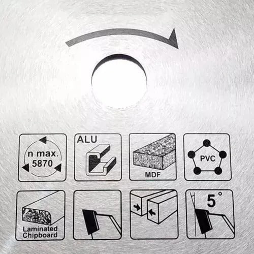 D-62240 Disco Sierra Multimaterial 260 mm diámetro 120 dientes