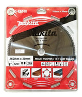 D-62240 Disco Sierra Multimaterial 260 mm diámetro 120 dientes
