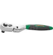 JONRD02 Matraca Mini curva articulada, con expulsor mando de 1/4", con 60 dientes