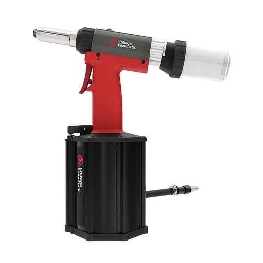 Remachadora neumática, remaches ciegos de acero hasta 6,4 mm y remaches de BULBO hasta 7,8 mm